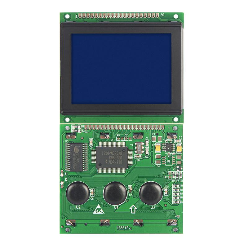 2.7寸12864點(diǎn)陣液晶屏顯示模塊藍(lán)白LCD